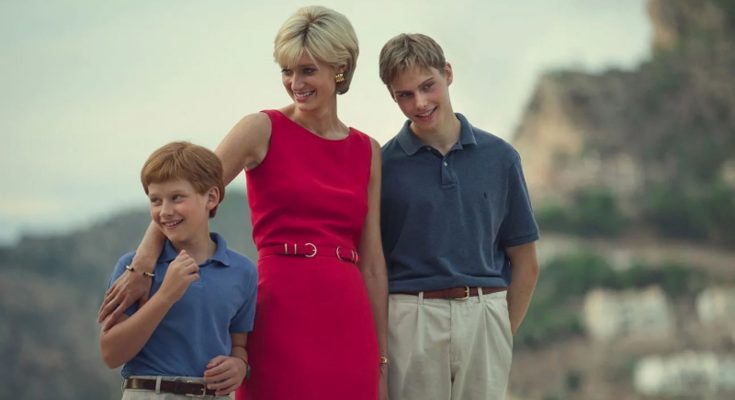 "The Crown": Diana, Young William, and Harry played by Elizabeth Debicki are featured in the first pictures.