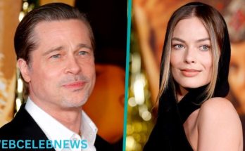 Brad Pitt and Margot Robbie glisten in the first photo